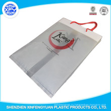 PO пластиковая хозяйственная сумка с ручкой ручка пользовательские сумки Logo